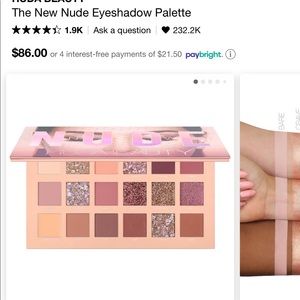 HUDA BEAUTY The new nude eyeshadow palette